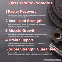 Bizi Creatine Watermelon Gummies